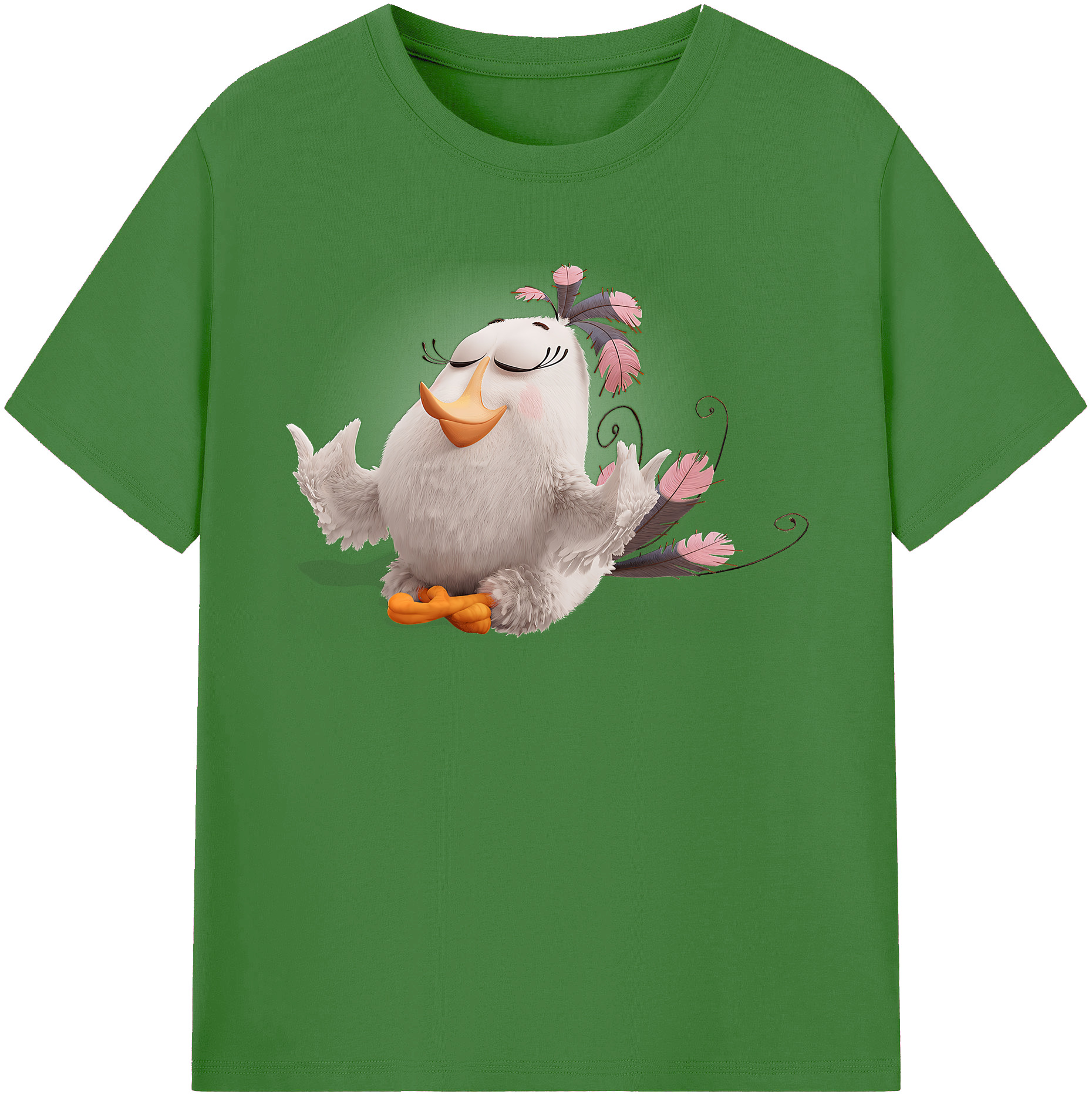 （画像用） Angry Birds アングリーバード レディースカジュアルプリントTシャツ（綿100％）